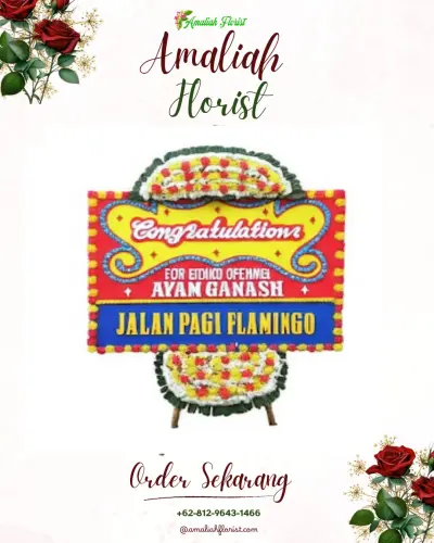 Bunga Papan Congratulation di Tanjung Karang
